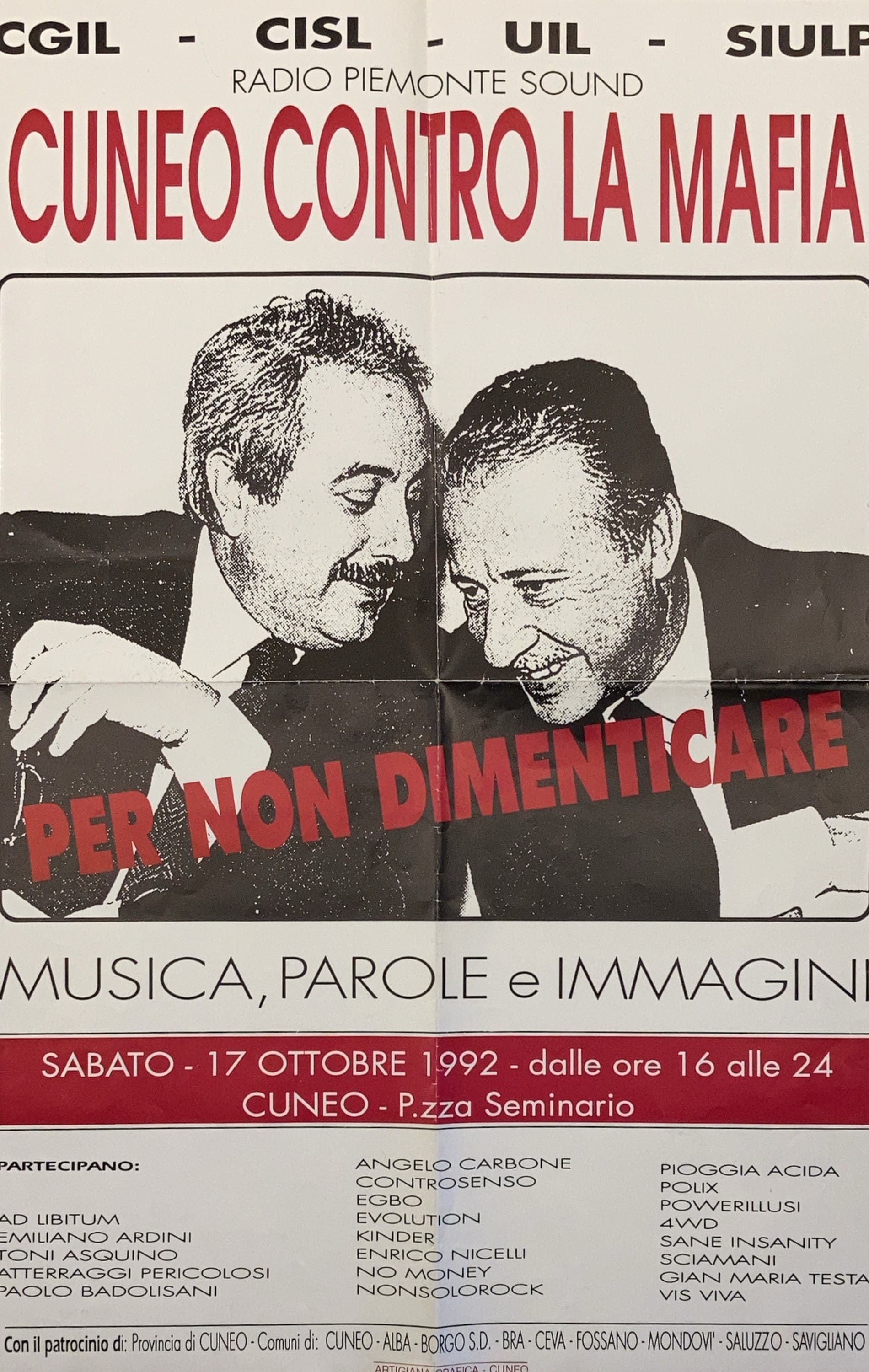 1992 - Cuneo contro la mafia